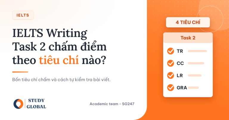 Cover bài IELTS Writing Task 2 chấm điểm theo tiêu chí
